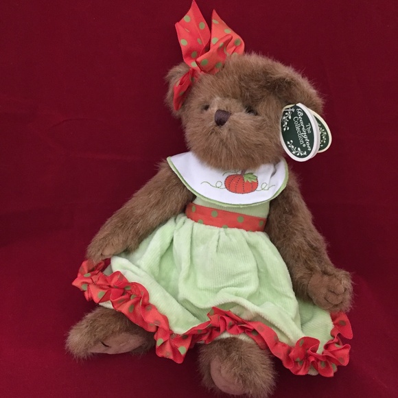 Bearington Hailey Harvest/ Pumpkin Plush Bear NWT - Picture 1 of 8